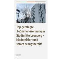 3 Zimmer Wohnung renoviert in Leonberg Stadtmitte
