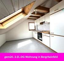 gemütliche 2-Zi.-Dachgeschosswohnung in Bergrheinfeld zu vermieten