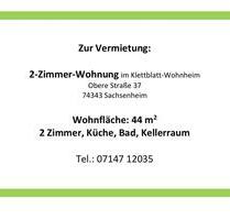 VERMIETUNG: Wohnung im Kleeblattheim Sachsenheim
