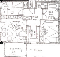 3-Zimmer Wohnung - 82 m² - 4 Partein - 85057 Ingolstadt
