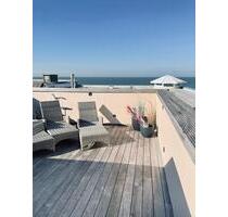 Penthouse Wg. Zwei Etagen + Dachterrasse 1A Lage bis 6 Pers. - Norderney