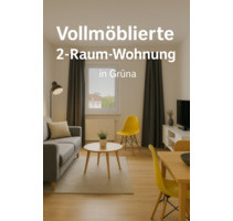 Vollmöblierte 2-Raum-Wohnung mit Balkon & Tiefgaragenstellplatz i - Chemnitz Grüna