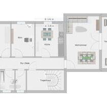 4 Zi KDB Gäste Wc mit Terasse - 600,00 EUR Kaltmiete, ca.  83,00 m² in Pelm (PLZ: 54570)