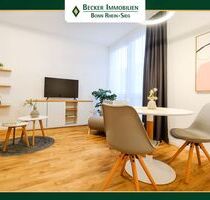 Neuwertige und schick möblierte 2-Zimmer-Wohnung in der Fußgängerzone von Bad Honnef mit Stellplatz