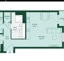 Drei Zimmer Wohnung mit Küche in Köln Weidenpesch