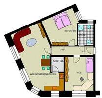 Wohnung 3,5 Zimmer Fußbodenheizung, Barrierefrei - Essen Stadtbezirk VII