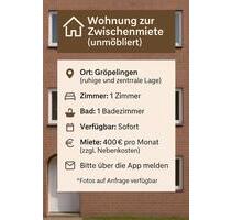 Wohnung zu vermieten - 400,00 EUR Kaltmiete, in Bremen (PLZ: 28215) Findorff