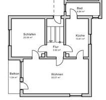 Frisch Renovierte schöne Helle 2 Zimmer-Wohnung mit Balkon - Freigericht