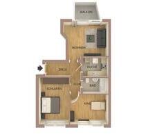 Frisch sanierte 3-Raum-Wohnung mit Balkon und Stellplatz - Heidenau