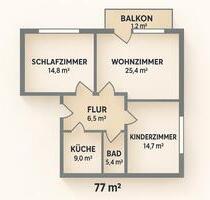Charmante 3-Zimmer-Wohnung zur Miete - Bielefeld Brackwede