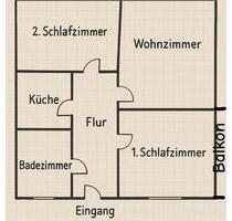 3 Zimmer Wohnung mit Balkon - 935,00 EUR Kaltmiete, ca.  67,00 m² in Herford (PLZ: 32049) Falkendiek