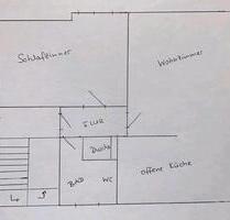 2 Zi Dachgeschosswohnung in Stauchitz,frisch saniert&teilmöbliert