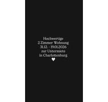 Wohnung Untermiete Charlottenburg TOP Lage 31.12.-19.1.26 - Berlin Charlottenburg-Wilmersdorf