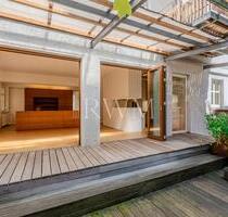 Im Lehenviertel: Wunderschöne große 3,5-Zimmer-Loftwohnung mit Terrasse im Zen-Garten-Stil - Stuttgart