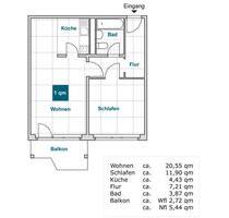 Ihre neue 2-Zimmer-Wohnung wartet. Termin vereinbaren und ansehen! - Dresden Prohlis
