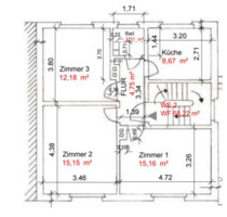 Erstvermietung nach Renovierung 3ZKB Wohnung im 1OG Kirchditmold - Kassel