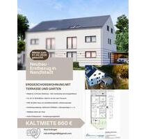 NEUBAU-Erstbezug! 2-Zimmer Wohnung mit Terasse und kleinem Garten - Nandlstadt