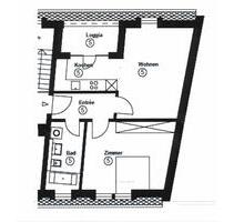 2-Zi.-DG Wohnung mit Balkon zur Nachmiete - Taucha