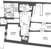Herrschaftliche 4-Zimmer-Wohnung mit Einbauküche und 2 Bädern - Bautzen