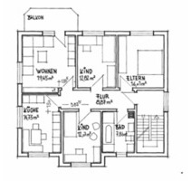 Bad Wünnenberg, 4 Zimmerwohnung,1.OG