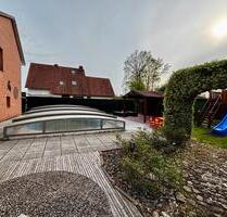 Große 3 Zi. EG Wohnung - Gartenidylle mit Pool, Kamin, Garage - Zeven