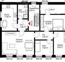 Helle 4-Zimmer-Wohnung mit Gartenmitbenutzung in der Glücksburger - Tastrup
