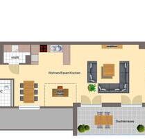 Bingen-Stadt - 3ZKB Neubau-Wohnung mit Dachterrasse und hoher Energieeffizienz (KfW40) - Bingen am Rhein
