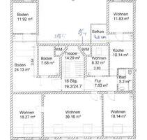 5 Raum Wohnung mit Balkon und Kamin DG südliche Innenstadt !!! - Halle (Saale) Damaschkestraße