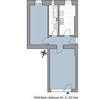 Büro- und Ladenmietfläche - 1.053,00 EUR Kaltmiete, ca.  57,49 m² in Berlin (PLZ: 12049) Neukölln