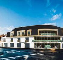 Teilmöbilierte Neubau - Erdgeschoss- Wohnung mit 2 Zimmern und Terrasse zu vermieten ! - Homburg