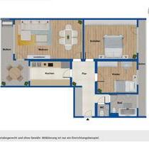 Moderne 3-Zimmer-Wohnung mit 2 Balkonen -Garitz SANIERT - Bad Kissingen