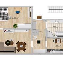 Sanierte 2-Raum-Wohnung - 340,00 EUR Kaltmiete, in Roßwein (PLZ: 04741)