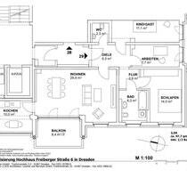 Stilvoll sanierte 3,5-Zimmer-Wohnung mit zwei Balkonen im Zentrum - Dresden