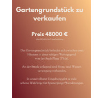 Gartengrundstück - 48.000,00 EUR Kaufpreis, in Plaue (PLZ: 99338)