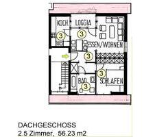 2 Zi.-Wohnung im Zentrum von Sigmaringen, ab dem 15.09.2025 zu vermieten.