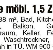 Schöne möblierte 1,5 Zimmer Wohnung in Tübingen zu vermieten