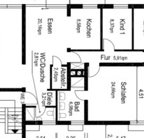 Großzügige 4-Zimmer Wohnung mit Balkon - ca. 108,02m²-Astheim - Trebur