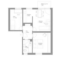 3-Zimmer Wohnung in Gersthofen - 980,00 EUR Kaltmiete, in Gersthofen (PLZ: 86368)