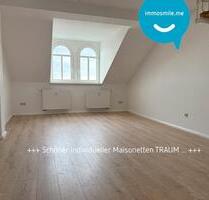 Mal was Anderes • 2 Zimmer • neues Laminat • offene Küche • Haus mit Aufzug • Balken-Flair • TOP! - Chemnitz Hilbersdorf