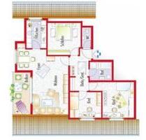 4 12 Zimmer Dachgeschosswohnung, 90qm, in Filderstadt