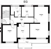 4-Zimmer-Wohnung 110m2 - 1.580,00 EUR Kaltmiete, ca.  110,00 m² in Hilgertshausen-Tandern (PLZ: 86567)