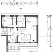 Moderne und helle Wohnung mit großzügiger Wohnküche - Leiwen