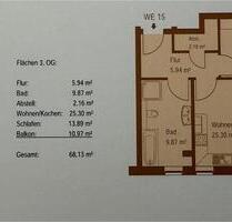 Attraktive 2-Zimmer-Wohnung mit großem Balkon EBK und Elbblick - Möckern