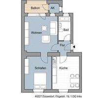 Ab sofort: Schicke Wohnung in Oberbilk mit Parkett und Einbauküche - Düsseldorf