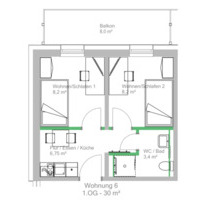 2 Zimmer Wohnung in Göttingen - 600,00 EUR Kaltmiete, in Göttingen (PLZ: 37085) Oststadt