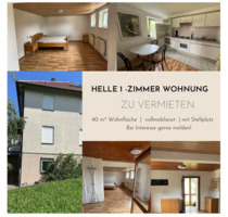 Schöne helle Möblierte 1 Zimmer Wohnung mit EBK und Terrasse - Keltern