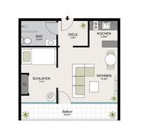 1,5 Zimmer Wohnung am Deutschhof - Schweinfurt Haardt