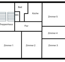 5-Zimmer-Wohnung mit circa 105 m² in der Stadtmitte von Ebersbach - Ebersbach an der Fils