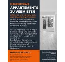 möbliertes Zimmer mit eigenem Bad, ca. 15 qm 550 € - Ramerberg