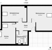 Zur Miete in 93051 Regensburg - 2ZKB Wohnung (Mansarde)